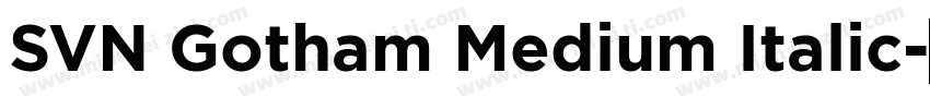 SVN Gotham Medium Italic字体转换